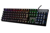 Surefire Gaming KingPin M2 Gaming-toetsenbord Kabelgebonden, USB AZERTY, Frans Zwart Verlicht, Multimediatoetsen - thumbnail