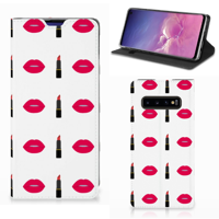 Samsung Galaxy S10 Hoesje met Magneet Lipstick Kiss