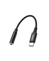 Sitecom USB-C to Jack adapter 3.5mm Zwart - thumbnail