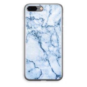 Blauw marmer: iPhone 8 Plus Transparant Hoesje