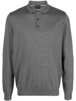 BOSS polo Lancione en laine vierge - Gris