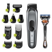 Braun MGK7221 10-in-1 Trimmer, Baardtrimmer Voor Mannen, Bodygroomer En Haartrimmer, Donkergrijs