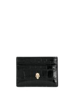 Alexander McQueen porte-cartes Skull - Noir