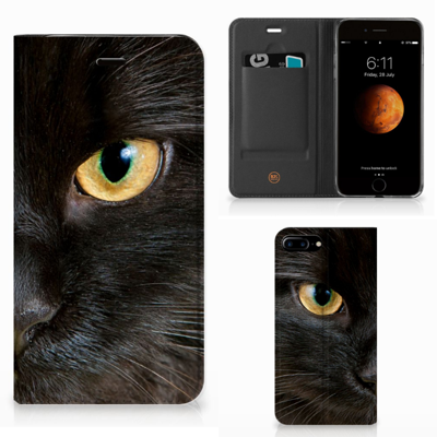 Apple iPhone 7 Plus | 8 Plus Hoesje maken Zwarte Kat Apple iPhone 7 Plus | 8 Plus Hoesje maken Zwarte Kat