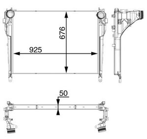 Intercooler, inlaatluchtkoeler CI33000P