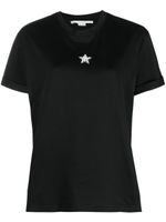 Stella McCartney star-print faux-pearl-embellished T-shirt - Noir - thumbnail