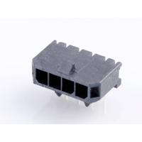 Molex 436500400 Male header, inbouw (standaard) Totaal aantal polen: 4 Rastermaat: 3 mm Inhoud: 1 stuk(s) Tray - thumbnail