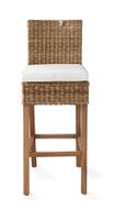 Rivièra Maison Barstoel Rustic Rattan - Bruin,Hout