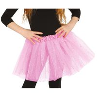 Korte tule onderrok lichtroze 31 cm voor meisjes   -