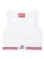 Diesel Kids haut crop Trit à dos nu - Blanc