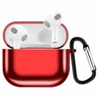 AirPods 3 hoesje - TPU - Electroplating series - Rood - thumbnail