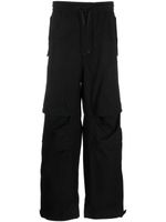 Juun.J pantalon de jogging en coton à lien de resserrage - Noir