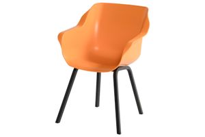 Hartman Sophie Element dining armstoel - Indian Orange - Alu poot