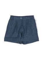 Il Gufo short en coton mélangé - Bleu