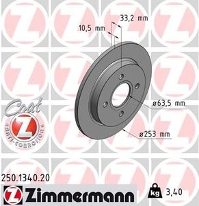 Remschijf Coat Z 250134020