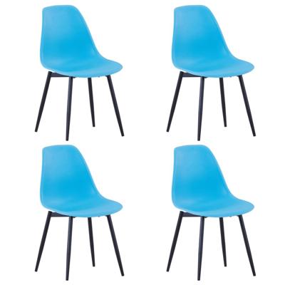 Vidaxl Eetkamerstoelen 4 St Pp Blauw