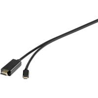 Renkforce RF-4535910 USB-C-displaykabel USB-C / HDMI Adapterkabel USB-C stekker, HDMI-A-stekker 1.80 m Zwart - thumbnail