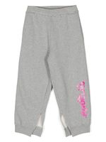 MM6 Maison Margiela Kids pantalon de jogging à logo imprimé - Gris