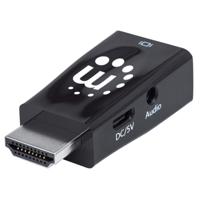 Manhattan 151542 HDMI Adapter [1x HDMI-stekker - 1x VGA-bus] Zwart