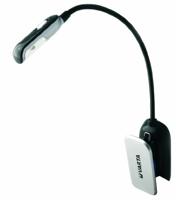 Varta 5mm LED Book Light incl. 2x CR2032 knoopcel leeslamp leeslicht boeklamp werkplekverlichting klemlamp tafellamp voor Kindle, boek, muziekstandaard, toetsenbord - met flexibele hals, Zwart