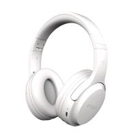 RYGHT Tempo Draadloze hoofdtelefoon, helder stereogeluid, 20 uur looptijd, opvouwbaar, licht, muziekbediening, volume, oproepen beantwoorden, spraakassistent, gevoerde oordopjes, wit