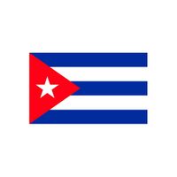 20x Vlag Cuba stickers 10 cm