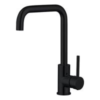 Keukenkraan Nero Sort Rond Eengreeps Mat Zwart