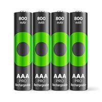 GP RECYKO PRO AAA batterij Micro NiMH 800 mAh, 1,2 V, 4 stuks