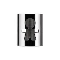 A di Alessi AKK10 M Girotondo Servetring van glanzend staal, voor heren