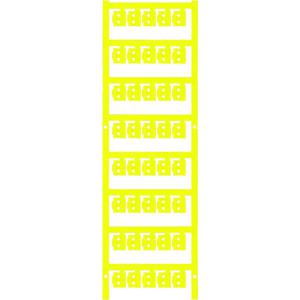 Weidmüller 1813160000 SFC 0/12 NEUTRAL GE Kabelmarkeringdrager Montagemethode: Vastklemmen Markeringsvlak: 4.10 x 12 mm Geel Aantal markeringen: 200 200 stuk(s)