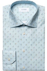 ETON Slim Fit Overhemd lichtblauw, Motief