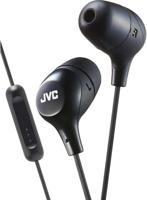 JVC HAFX38MB Marshmallow Earphones With Microphone & In-line Remote (Black)