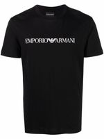 Emporio Armani t-shirt à logo imprimé - Noir