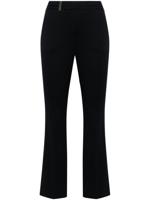 Peserico Ottoman fijngeribbelde flared broek - Blauw