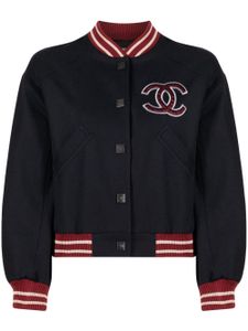 CHANEL Pre-Owned veste bomber Sports Line (2004) - Bleu