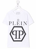 Philipp Plein Junior t-shirt à logo imprimé - Blanc - thumbnail