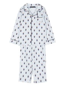 Ralph Lauren Kids pyjama à motif monogrammé - Blanc