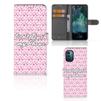 Nokia G11 | G21 Portemonnee Hoesje Flowers Pink DTMP