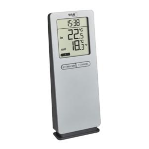 TFA-Dostmann 30.3071.54 insteekthermometer Elektronische omgevingsthermometer Binnen/buiten Zilver