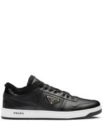 Prada baskets Downtown en cuir - Noir