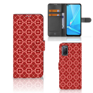 OPPO A72 | OPPO A52 Telefoon Hoesje Batik Rood