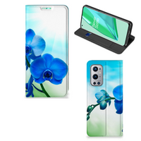 OnePlus 9 Pro Smart Cover Orchidee Blauw - Cadeau voor je Moeder - thumbnail