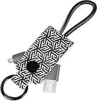 LogiLink CU0165 synchronisatie- en oplaadkabel, USB-A - Micro B, houder, zwart