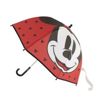 Disney Mickey Mouse paraplu - rood - D71 cm - voor kinderen - thumbnail