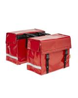 DE POORT dubbele fietstas 46L, rood