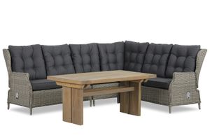 Garden Collections New Castle/Brighton 140 cm dining loungeset 5-delig