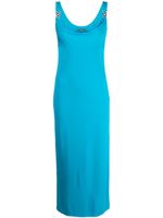 Versace robe Medusa mi-longue 95 - Bleu