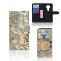 Hoesje voor Nokia 7.2 | Nokia 6.2 Vintage Bird Flowers