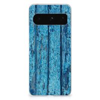 Google Pixel 8 Pro Bumper Hoesje Wood Blue - thumbnail