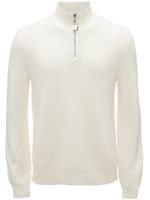 JW Anderson pull Henley à col montant - Blanc